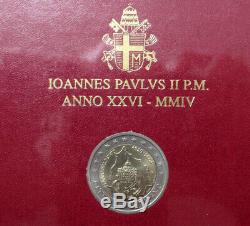 VATICANO Giovanni Paolo II 2 EURO 2004 FDC Commemorativo 75 Istituzione Stato