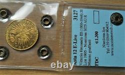 VITTORIO EMANUELE III 20 lire oro 1905 Aquila Sabauda Sigillata FDC rara