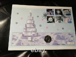 Very Rare Snowman And James Christmas 2003 Isle Of Man 50p First Day Coin Cover