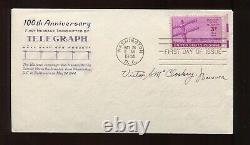 Victor S. Mcclosky Designer 924 Telegraph Stamp Signed First Day Cover Lv1906