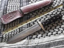 Vintage Custom Buffalo Scale American Indian Style Dagger Knife FDC Solomon