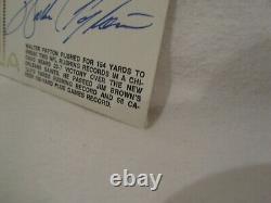Walter Payton HOF Autographed 3.5 x 6.5 FDC Cachet Envelope JSA Cert
