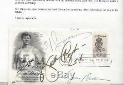 Walter Payton & Jim Brown Autographed NFL Football HOFers First Day Cover PSA