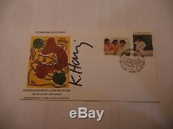 Wfuna Keith Haring Signed Fdc 1988