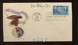 William Roach Designer 906 Chinese Resistance Signed First Day Cover Lv1905