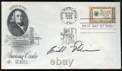 William T. Whisner Jr. D1989 signed autograph First Day Cover WWII ACE USAAF