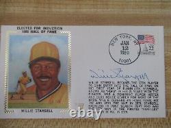 Willie stargell signed first day cover cache stamp jan 12 1988 baseball