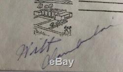 Wilt Chamberlain Signed Autographed 1961 Naismith HOF FDC Cachet JSA