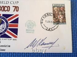 World Cup Mexico 1970 First Day Cover Signed By Alf Ramsey Exc Condition 1966