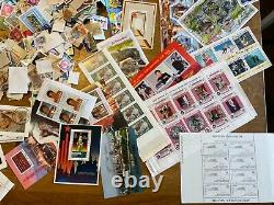 World Stamps glory box stamps 10,000 + 50 Mini sheets 20 gb FDC lot 1