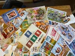 World Stamps glory box stamps 10,000 + 50 Mini sheets 20 gb FDC lot 1