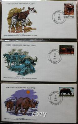 World Wildlife WWF First Day Cover FDC Collection 100+ in HUGE Book