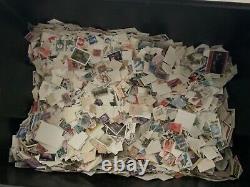 World stamp glory box 10kg lots albums off paper on paper leaves FDC
