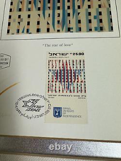 Yaacov Agam Star Of Love Stamp First Day Cover 1983 Israel