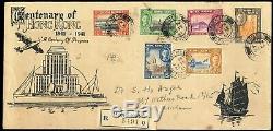 (hkpnc) Hong Kong 1941 Centenary Set Of 6 On Large First Day Cover Fine